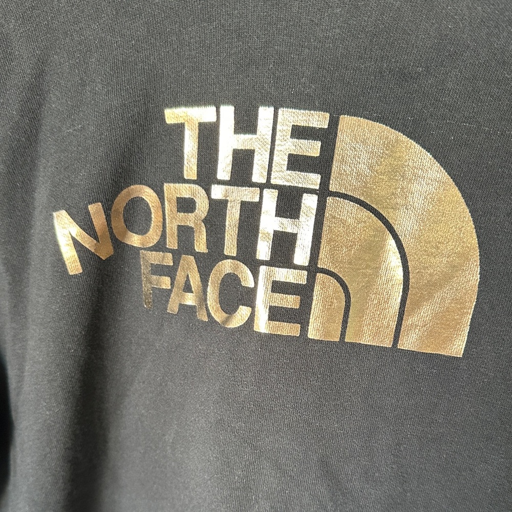 The North Face Black Hoodie with Gold Logo - Picture 2 of 6